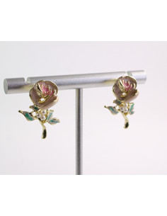 Kolczyki KWIATKI RÓŻE KWIATUSZKI  LOLITA AKCESORIA... 2