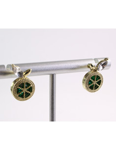 Kolczyki ZIELONE  KWIATKI KWIATUSZKI  LOLITA AKCESORIA... 2