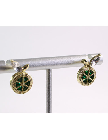 Kolczyki ZIELONE  KWIATKI KWIATUSZKI  LOLITA...