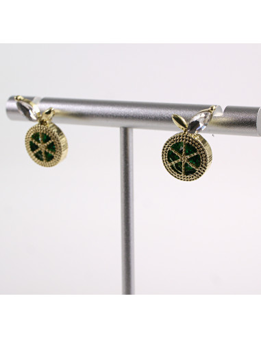 Kolczyki ZIELONE  KWIATKI KWIATUSZKI  LOLITA...