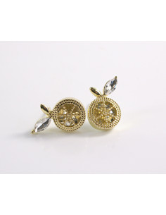 Kolczyki ZŁOTE  KWIATKI KWIATUSZKI  LOLITA AKCESORIA...