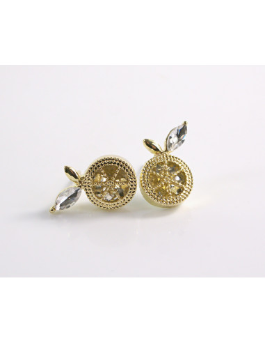 Kolczyki ZŁOTE  KWIATKI KWIATUSZKI  LOLITA...