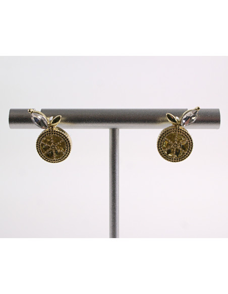 Kolczyki ZŁOTE  KWIATKI KWIATUSZKI  LOLITA AKCESORIA srebrny sztyft 925