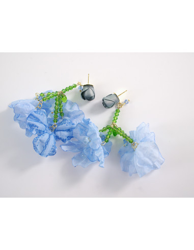 Kolczyki KWIATY KWIATKI MAXI BOHO LOLITA...