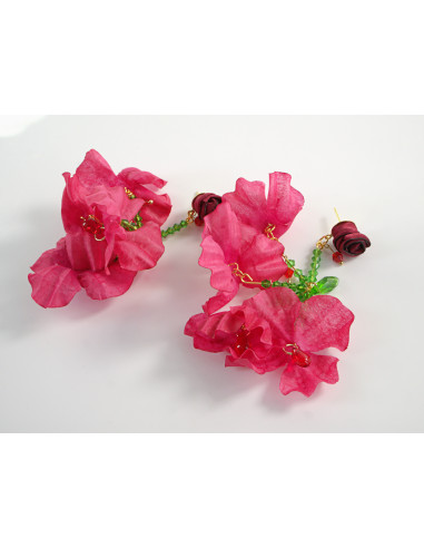 Kolczyki KWIATY KWIATKI MAXI BOHO LOLITA...