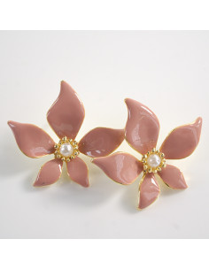 Kolczyki KWIATY KWIATKI MAXI  LOLITA AKCESORIA srebrny...