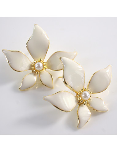 Kolczyki KWIATY KWIATKI MAXI  LOLITA AKCESORIA...