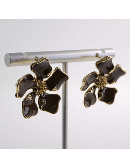 Kolczyki KWIATY KWIATKI  LOLITA AKCESORIA srebrny sztyft 925