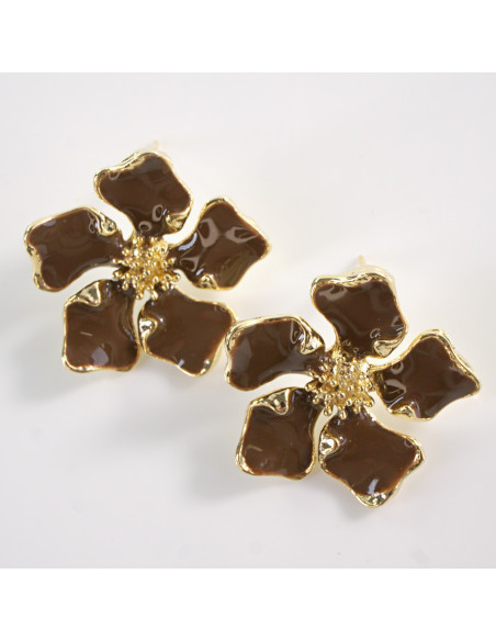 Kolczyki KWIATY KWIATKI  LOLITA AKCESORIA srebrny sztyft 925