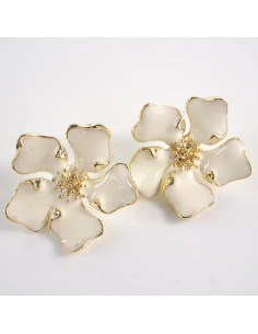 Kolczyki KWIATY KWIATKI  LOLITA AKCESORIA srebrny sztyft 925