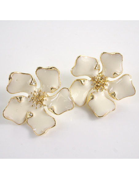 Kolczyki KWIATY KWIATKI  LOLITA AKCESORIA srebrny sztyft 925