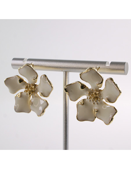 Kolczyki KWIATY KWIATKI  LOLITA AKCESORIA srebrny sztyft 925