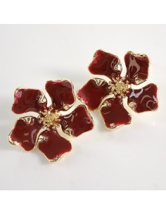 Kolczyki KWIATY KWIATKI  LOLITA AKCESORIA srebrny sztyft 925