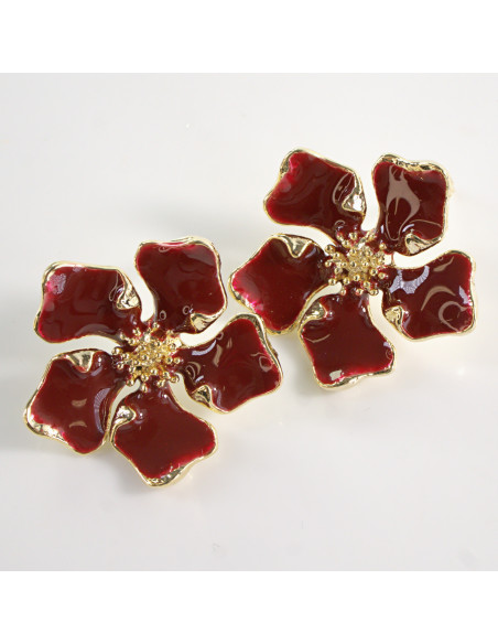 Kolczyki KWIATY KWIATKI  LOLITA AKCESORIA srebrny sztyft 925