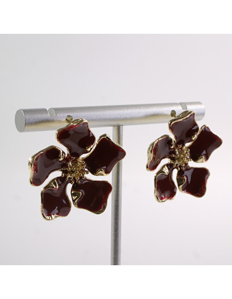 Kolczyki KWIATY KWIATKI  LOLITA AKCESORIA srebrny sztyft 925