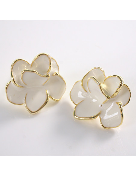 Kolczyki KWIATY KWIATKI  LOLITA AKCESORIA srebrny sztyft 925