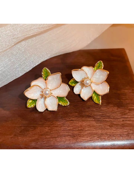 Kolczyki WIECZOROWE KWIATY KWIATKI Lolita Accessories srebrny sztyft 925