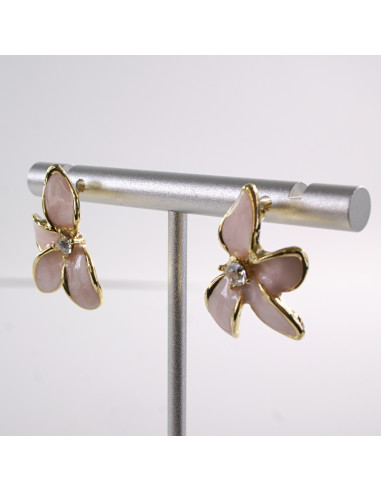 Kolczyki KWIATY ASYMETRYCZNE KWIATKI  LOLITA...