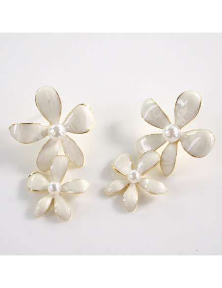 Kolczyki KWIATY  KWIATKI  LOLITA AKCESORIA srebrny sztyft 925