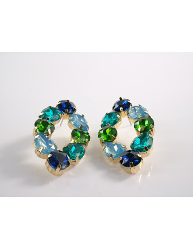 Kolczyki TURKUSOWE ELIPSY  LOLITA AKCESORIA...