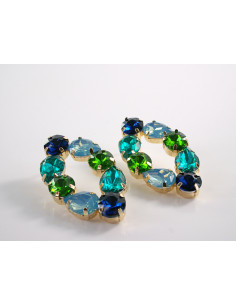 Kolczyki TURKUSOWE ELIPSY  LOLITA AKCESORIA VINTAGE 2