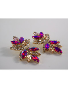 Kolczyki MAXI DUŻE NA IMPREZĘ FUKSJA  LOLITA AKCESORIA... 2