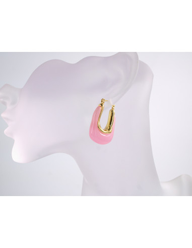 Kolczyki  BOHO Różowe  LOLITA AKCESORIA stal...