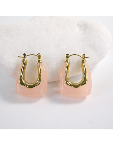 Kolczyki  BOHO ŁOSOSIOWE  LOLITA AKCESORIA stal...