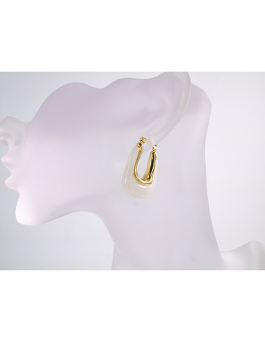 Kolczyki  BOHO BIAŁE LOLITA AKCESORIA stal...