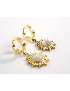 Kolczyki  BOHO SŁOŃCE  LOLITA AKCESORIA STAL CHIRURGICZNA