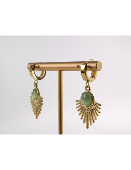 Kolczyki  BOHO SŁOŃCE  LOLITA AKCESORIA STAL CHIRURGICZNA