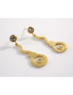 Kolczyki  BOHO WĄŻ KOBRA WĘŻE LOLITA AKCESORIA STAL...