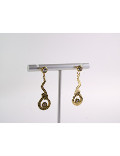 Kolczyki  BOHO WĄŻ KOBRA WĘŻE LOLITA AKCESORIA STAL... 2