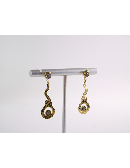 Kolczyki  BOHO WĄŻ KOBRA WĘŻE LOLITA AKCESORIA STAL CHIRURGICZNA