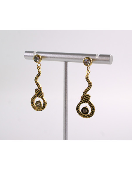 Kolczyki  BOHO WĄŻ KOBRA WĘŻE LOLITA AKCESORIA STAL CHIRURGICZNA