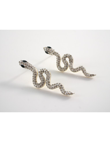 Kolczyki  BOHO WĄŻ WĘŻE LOLITA AKCESORIA STAL...