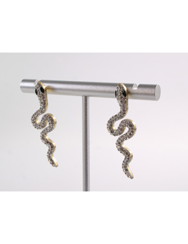 Kolczyki  BOHO WĄŻ WĘŻE LOLITA AKCESORIA STAL...