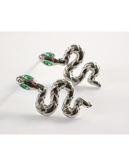 Kolczyki  BOHO WĄŻ SREBRNE WĘŻE LOLITA AKCESORIA STAL CHIRURGICZNA