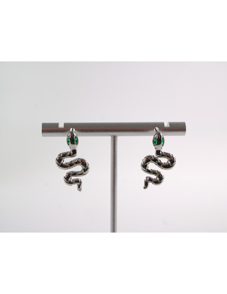 Kolczyki  BOHO WĄŻ SREBRNE WĘŻE LOLITA AKCESORIA STAL CHIRURGICZNA