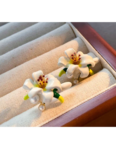 Kolczyki KWIATY KWIATKI BOHO Lolita Accessories...