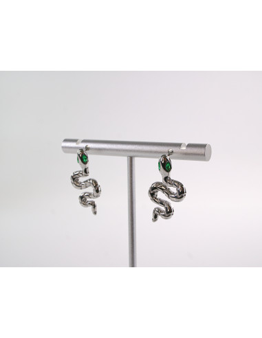 Kolczyki  BOHO WĄŻ SREBRNE WĘŻE LOLITA...