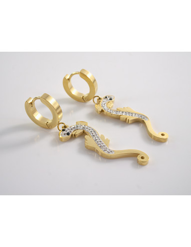 Kolczyki  BOHO JASZCZURKA LOLITA AKCESORIA STAL...