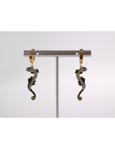 Kolczyki  BOHO JASZCZURKA LOLITA AKCESORIA STAL CHIRURGICZNA 2