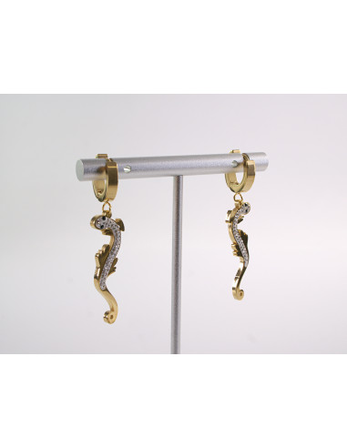 Kolczyki  BOHO JASZCZURKA LOLITA AKCESORIA STAL...