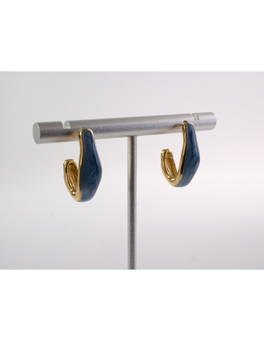 Kolczyki NIEBIESKI ZAWIJAS LOLITA AKCESORIA...