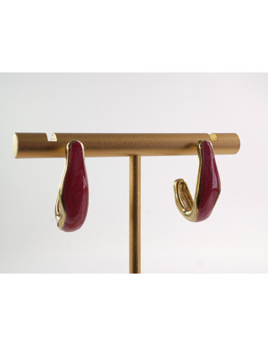 Kolczyki CZERWONE ZAWIJASY LOLITA AKCESORIA...