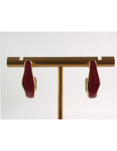 Kolczyki CZERWONE ZAWIJASY LOLITA AKCESORIA...