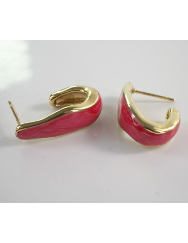 Kolczyki CZERWONE ZAWIJASY LOLITA AKCESORIA...