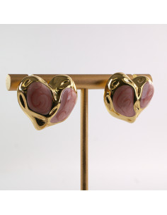 Kolczyki ŁOSOSIOWE SERCE SERCA LOLITA AKCESORIA STAL... 2