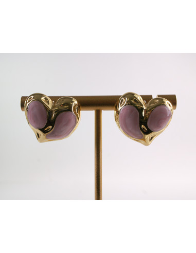 Kolczyki RÓŻOWE SERCE SERCA LOLITA AKCESORIA...